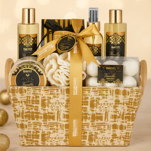 14-tlg. Geschenkset "Vanilla Golden Paradies" - Vanille Rosen Minze Duft