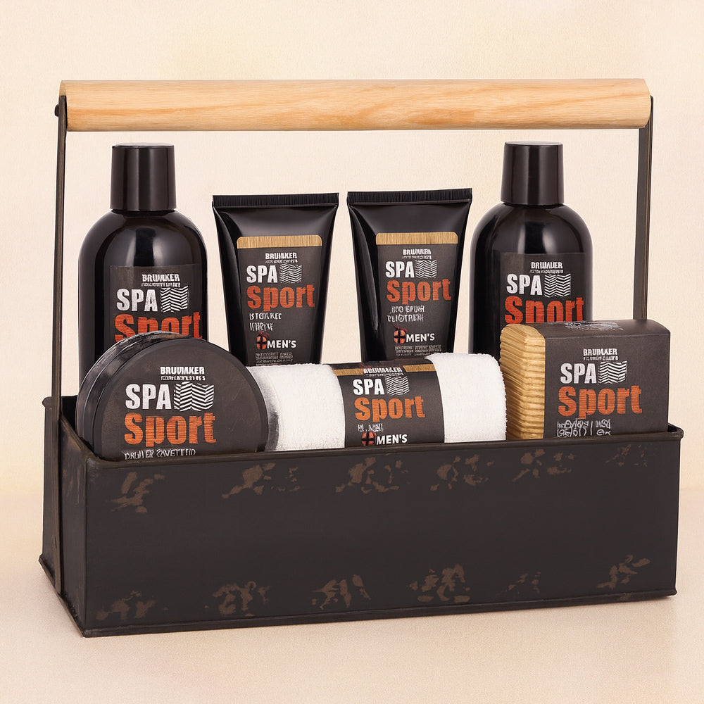 8-tlg. Pflegeset für Männer - Spa Sport Musk - Geschenkset in Werkzeugkasten