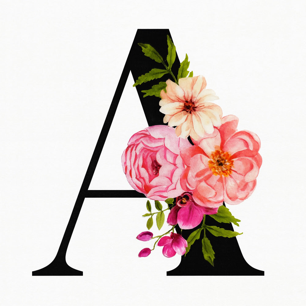 Buchstaben Schmuckkerze, verschiedene Farben und Duftrichtungen