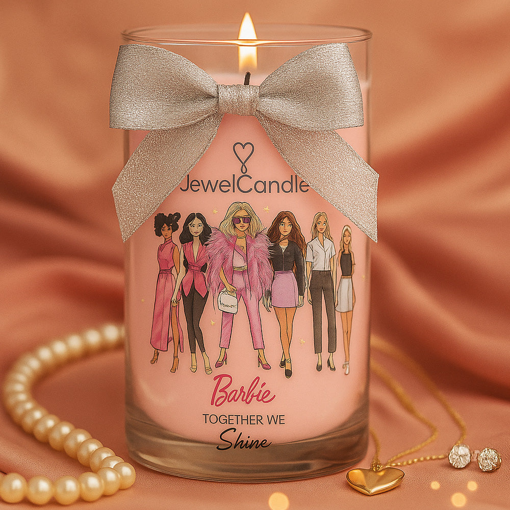 Juwelkerze - Duftkerze mit Schmuck (Halskette)