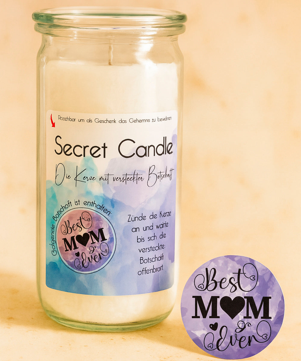 Secret Candle - Die Duftkerze mit versteckter Botschaft im Weckglas