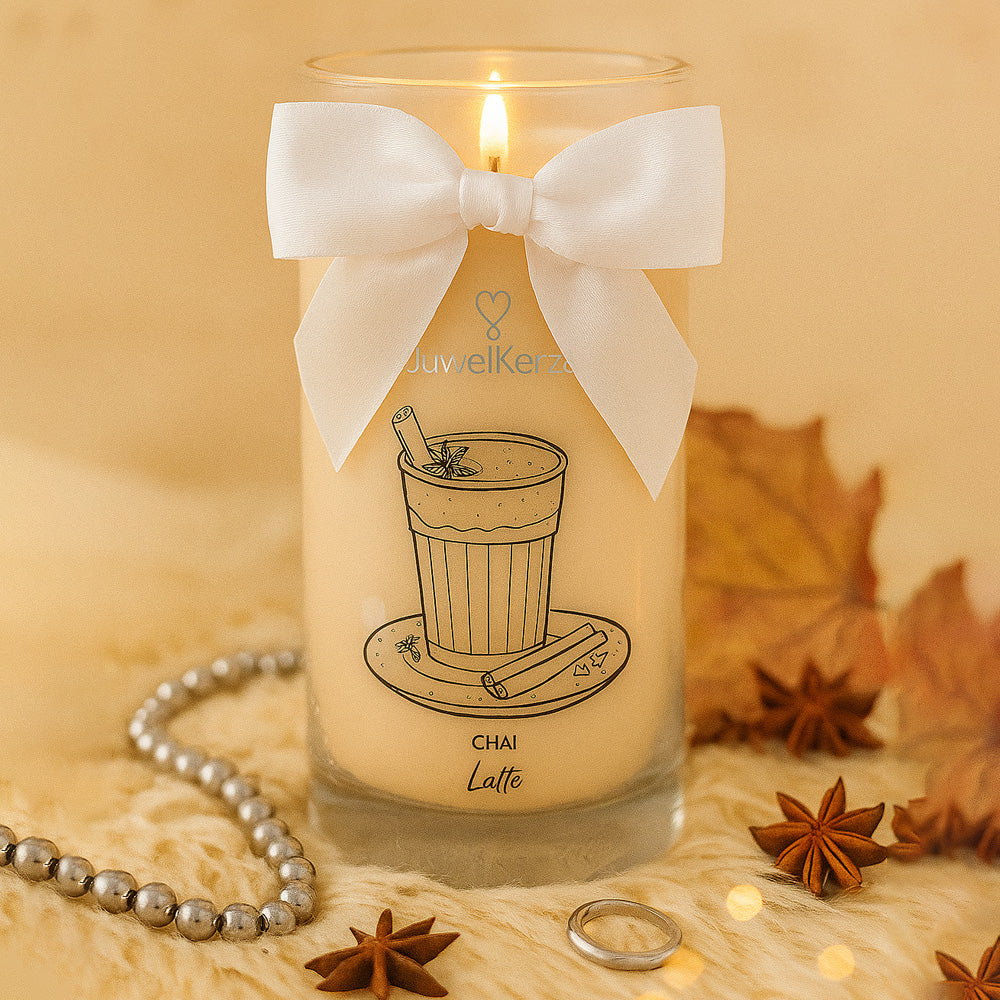 Juwelkerze - Duftkerze mit Schmuck (Ring)