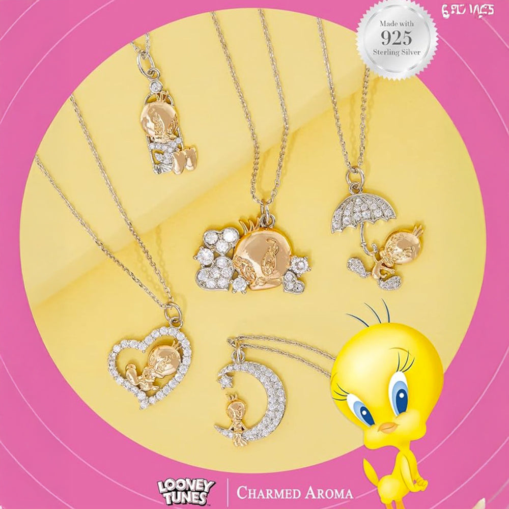 Charmed Aroma Looney Tunes™ Tweety - Duftkerze mit Schmuck & Sammlercharme