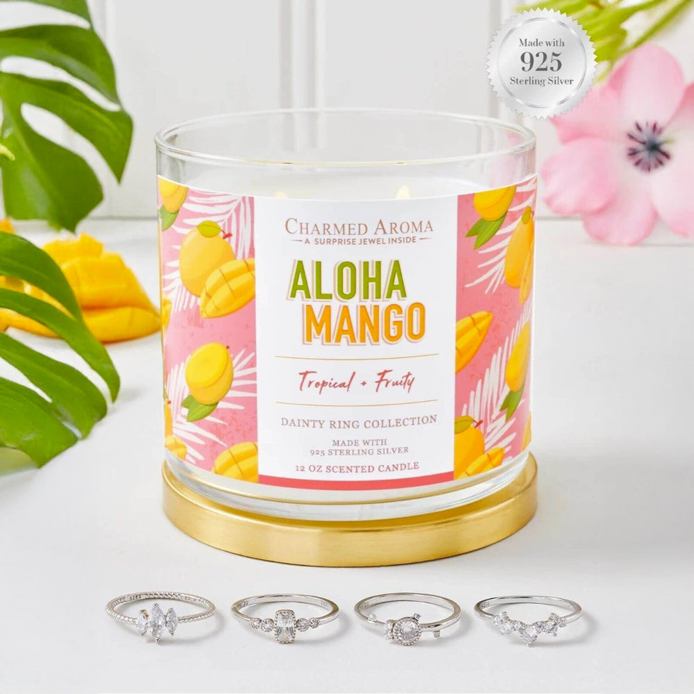 Charmed Aroma Duftkerze - Schmuckkerze mit Silberring
