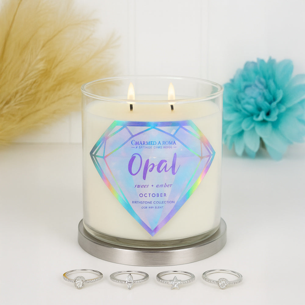 Charmed Aroma Duftkerze - Schmuckkerze mit Silberring