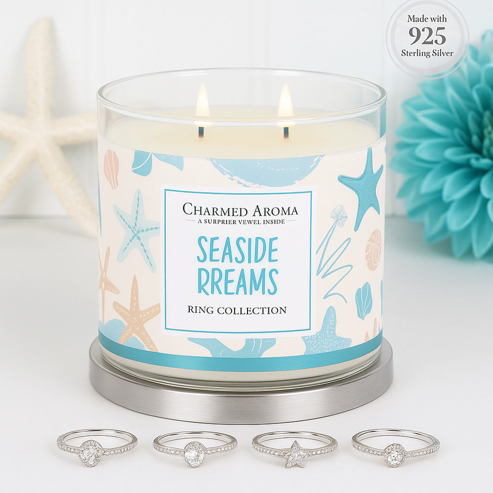 Charmed Aroma Duftkerze - Schmuckkerze mit Silberring