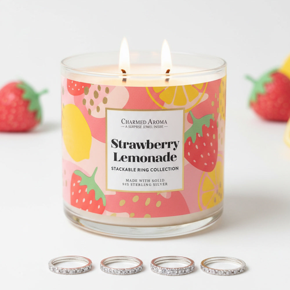 Charmed Aroma Duftkerze - Schmuckkerze mit Silberring