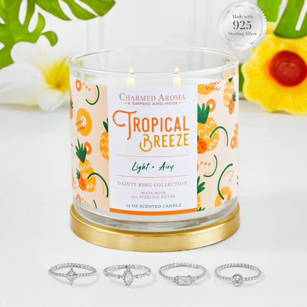 Charmed Aroma Duftkerze - Schmuckkerze mit Silberring