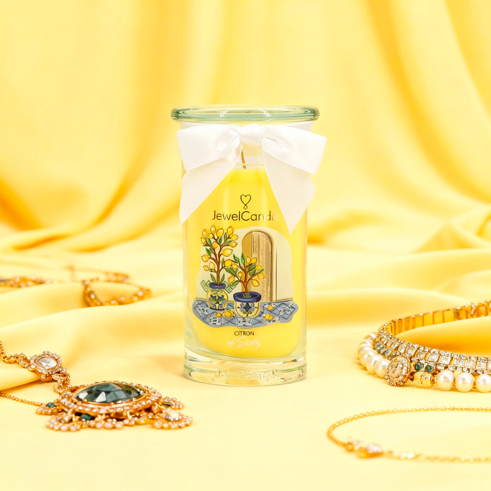 Juwelkerze - Duftkerze mit Schmuck (Halskette)