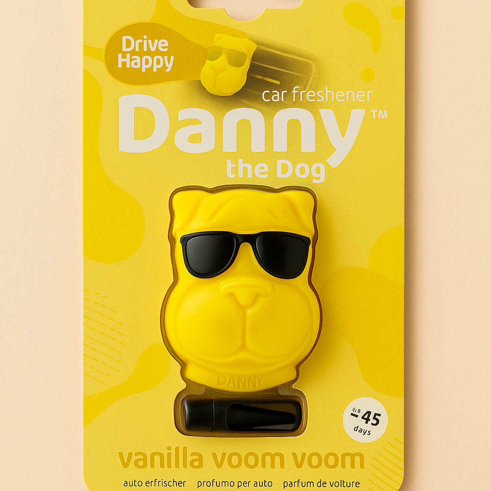 Danny the Dog™ – Stylischer Auto Lufterfrischer zum Stecken in die Lüftung