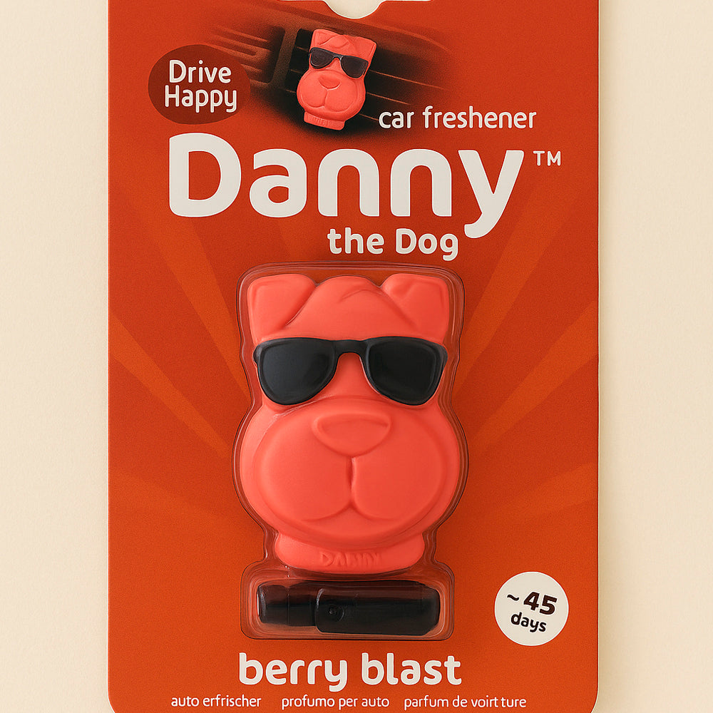 Danny the Dog™ – Stylischer Auto Lufterfrischer zum Stecken in die Lüftung