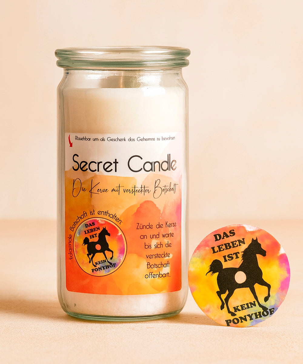 Secret Candle - Die Duftkerze mit versteckter Botschaft im Weckglas