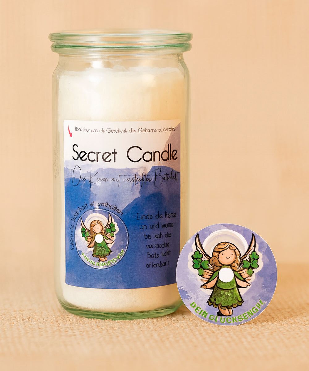 Secret Candle - Die Duftkerze mit versteckter Botschaft im Weckglas