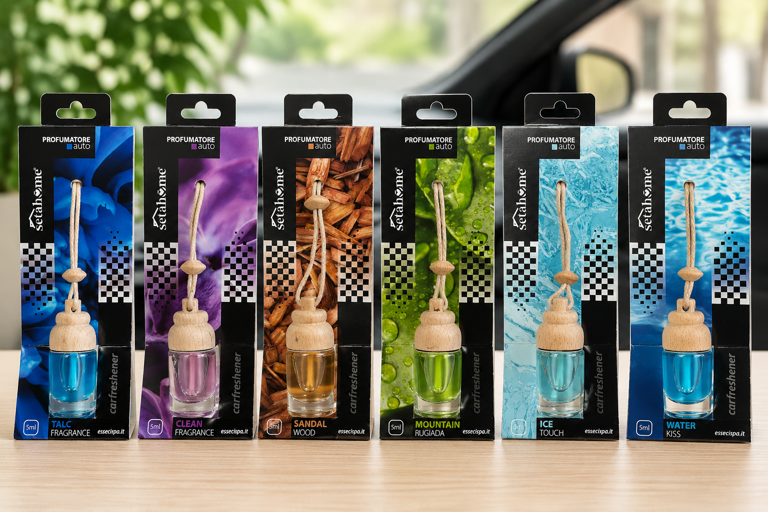 Premium Auto-Duftflakon 5 ml - Verschiedene Duftvarianten