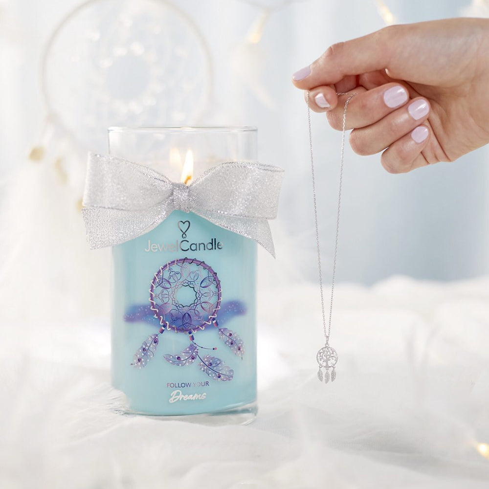 Juwelkerze - Duftkerze mit Schmuck (Halskette)