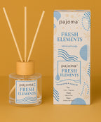 Raumduft mit Rattanstäbchen und Holz-Topper, 100ml Duft im edlen Flakon, Premium Edition