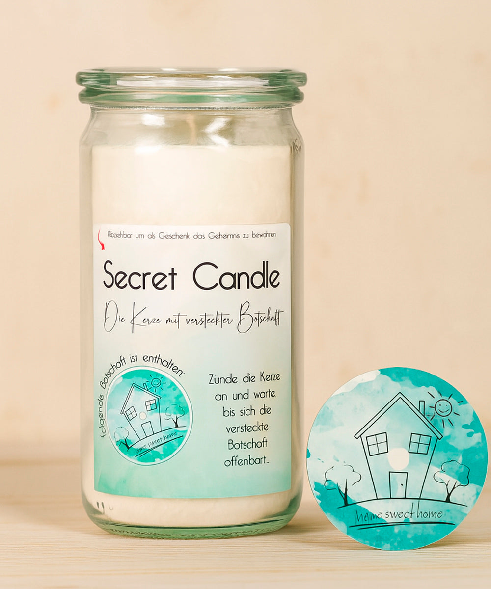 Secret Candle - Die Duftkerze mit versteckter Botschaft im Weckglas