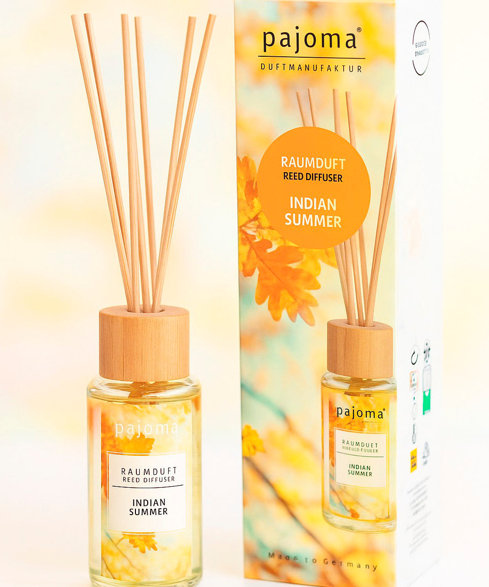 Raumduft 100 ml, mit 10 Rattanstäbchen, verschiedene Sorten