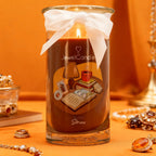 Juwelkerze - Duftkerze mit Schmuck (Ohrringe)