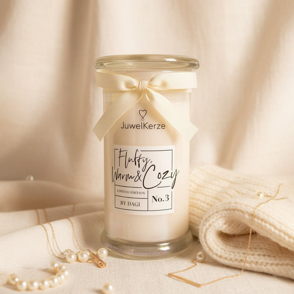 Juwelkerze - Duftkerze mit Schmuck (Halskette)