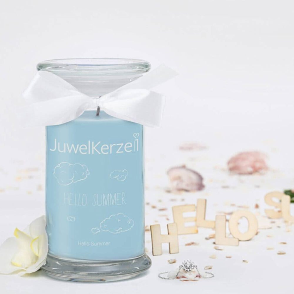Juwelkerze - Duftkerze mit Schmuck (Ring)