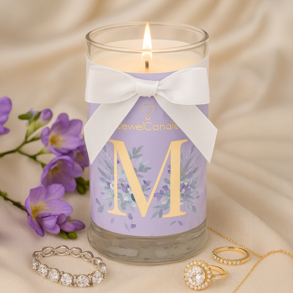 Juwelkerze - Duftkerze mit Schmuck (Halskette)