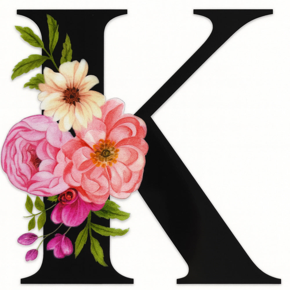 Buchstaben Schmuckkerze, verschiedene Farben und Duftrichtungen