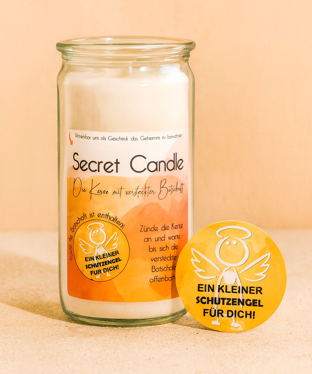 Secret Candle - Die Duftkerze mit versteckter Botschaft im Weckglas