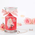 Juwelkerze - Duftkerze mit Schmuck (Halskette)