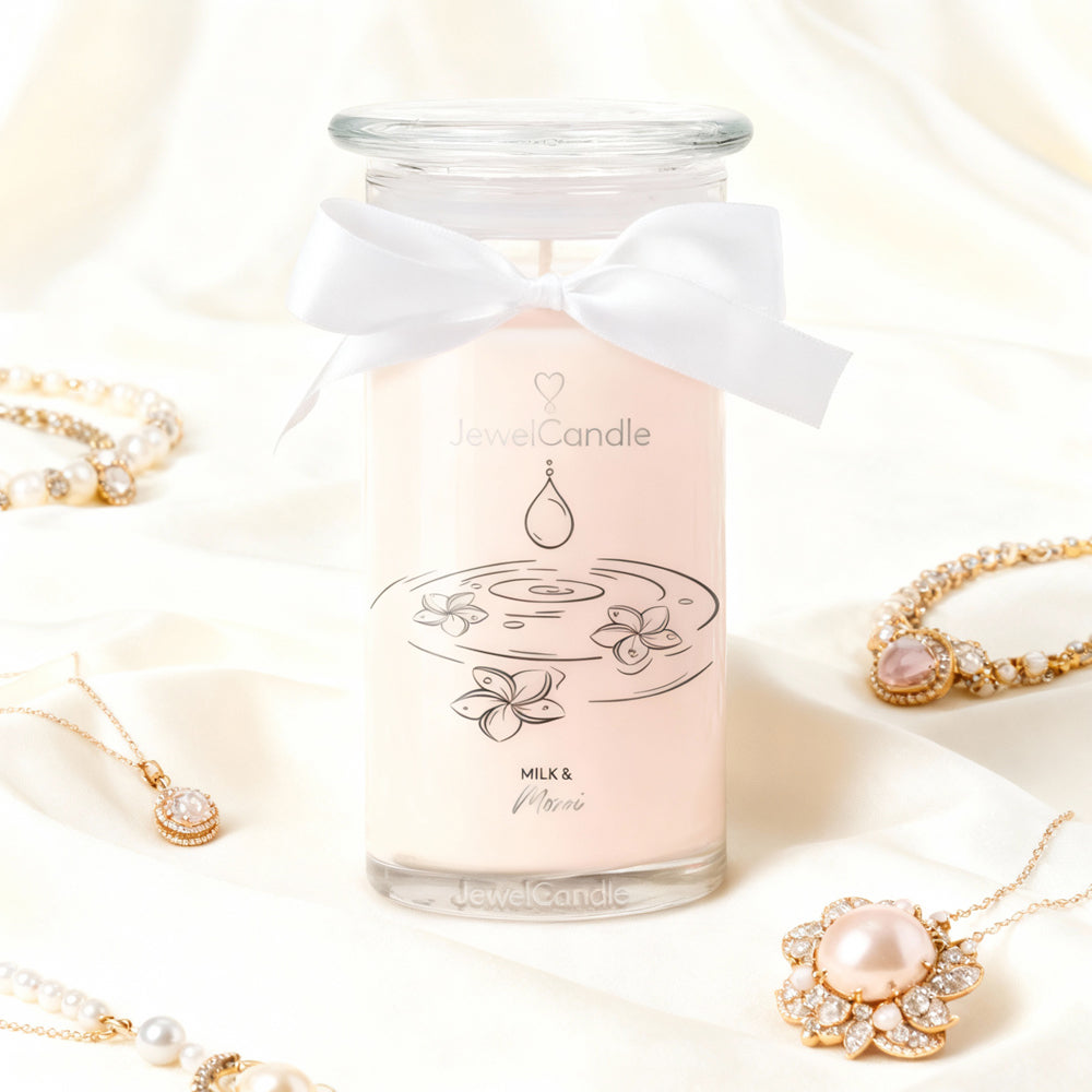 Juwelkerze - Duftkerze mit Schmuck (Halskette)