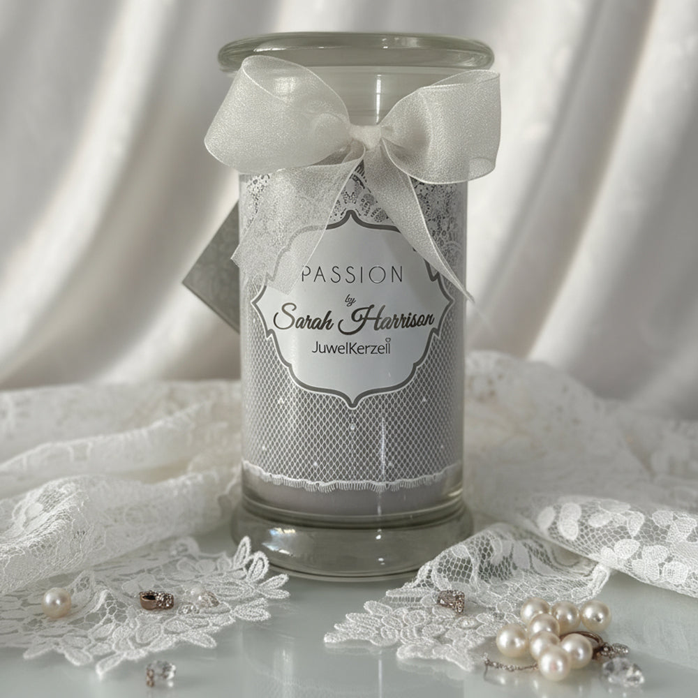 Juwelkerze - Duftkerze mit Schmuck (Halskette)