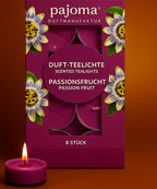 Duft-Teelichter 8er Set mit Polycarbonat-Hülle – verschiedene Düfte