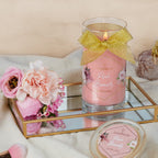 Juwelkerze - Duftkerze mit Schmuck (Ohrringe)