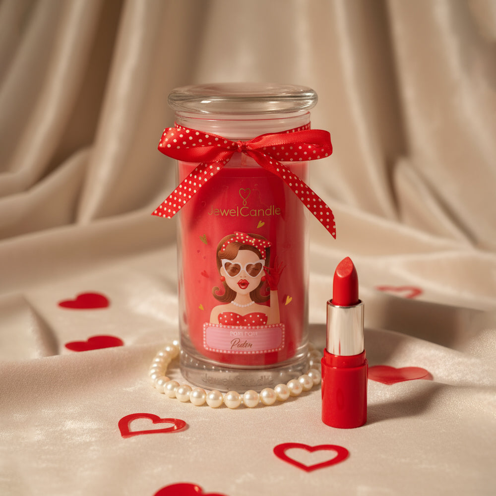 Juwelkerze - Duftkerze mit Schmuck (Ring)