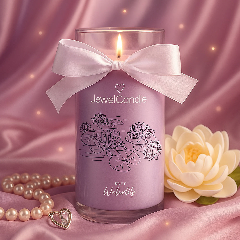 Juwelkerze - Duftkerze mit Schmuck (Halskette)