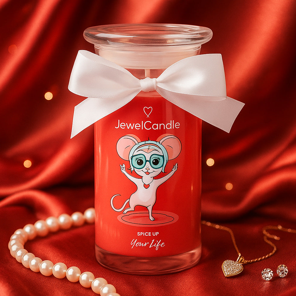 Juwelkerze - Duftkerze mit Schmuck (Ring)