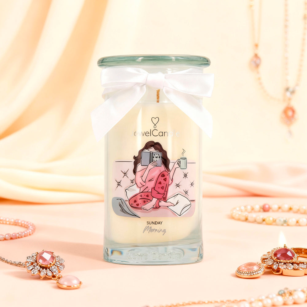 Juwelkerze - Duftkerze mit Schmuck (Halskette)