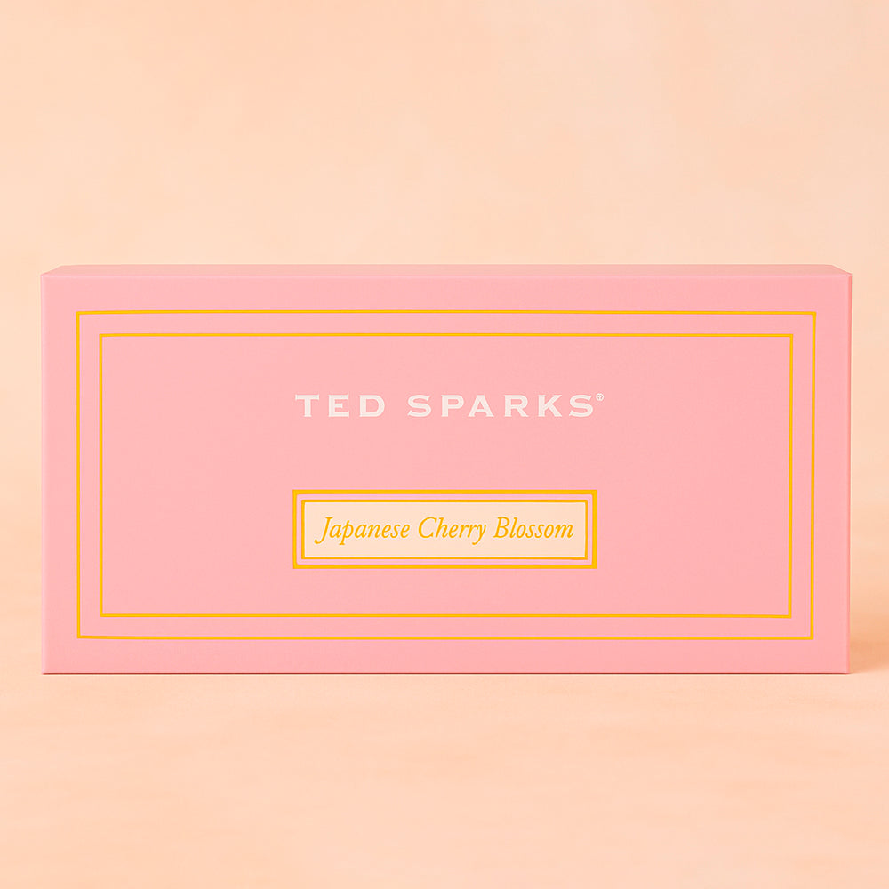 TED SPARKS Geschenkset – Raumduft Diffuser & Duftkerze „Japanese Cherry Blossom“