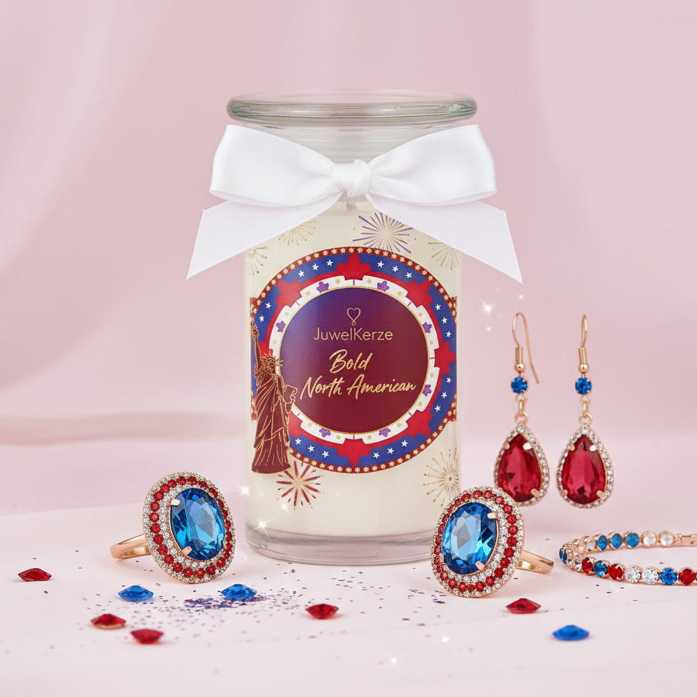 Juwelkerze - Duftkerze mit Schmuck (Armband)