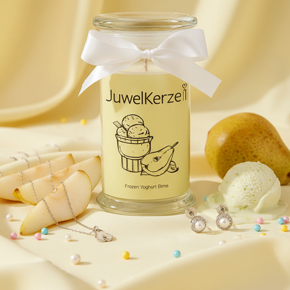 Juwelkerze - Duftkerze mit Schmuck (Halskette)