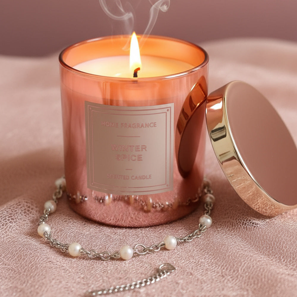 Exklusive Schmuckkerze "Surprise-Candle" mit Aromadeckel, verschiedene Duftrichtungen