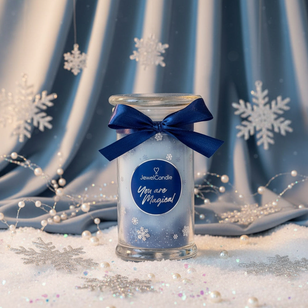 Juwelkerze - Duftkerze mit Schmuck (Halskette)