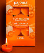Duft-Teelichter 8er Set mit Polycarbonat-Hülle – verschiedene Düfte