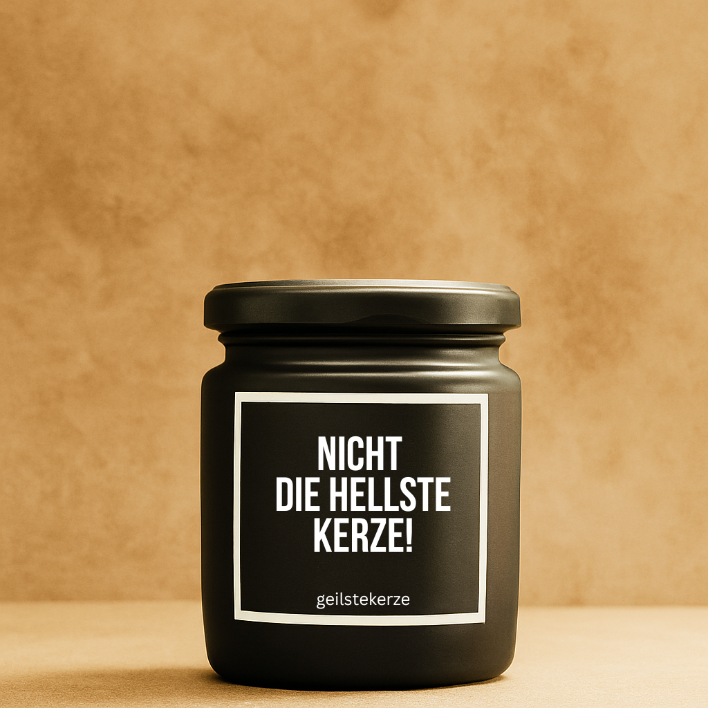 Duftkerze mit Spruch & Aromadeckel – Persönlich, witzig & duftend gut!
