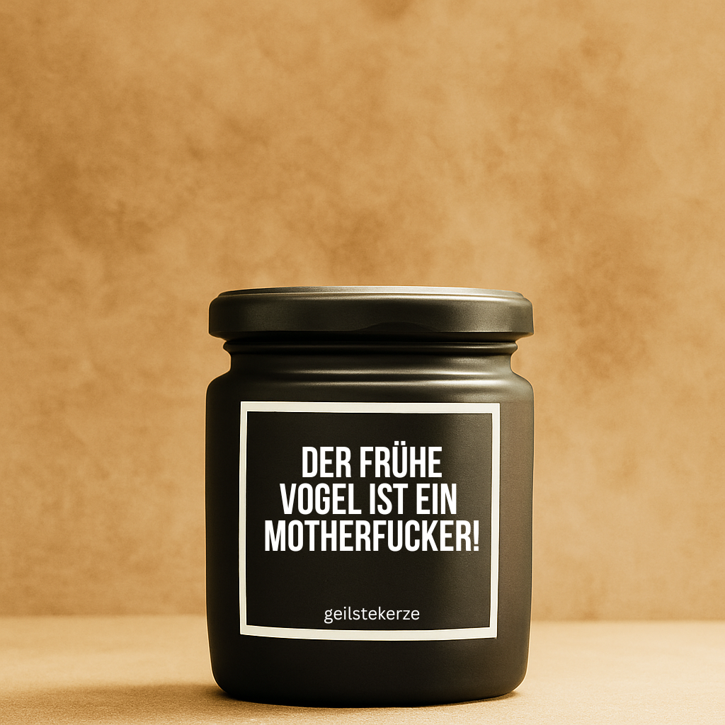 Duftkerze mit Spruch & Aromadeckel – Persönlich, witzig & duftend gut!