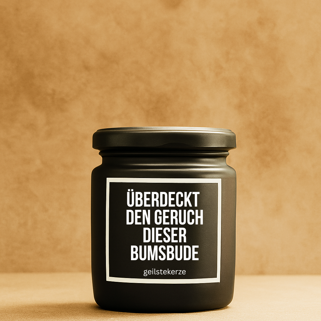 Duftkerze mit Spruch & Aromadeckel – Persönlich, witzig & duftend gut!