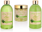 6-tlg. Wellness-Geschenkset | Goldene Badewanne | 3 Duftrichtungen