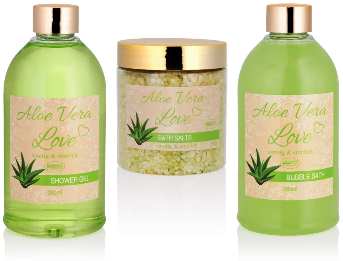 6-tlg. Wellness-Geschenkset | Goldene Badewanne | 3 Duftrichtungen