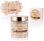 6-tlg. Wellness-Geschenkset | Goldene Badewanne | 3 Duftrichtungen