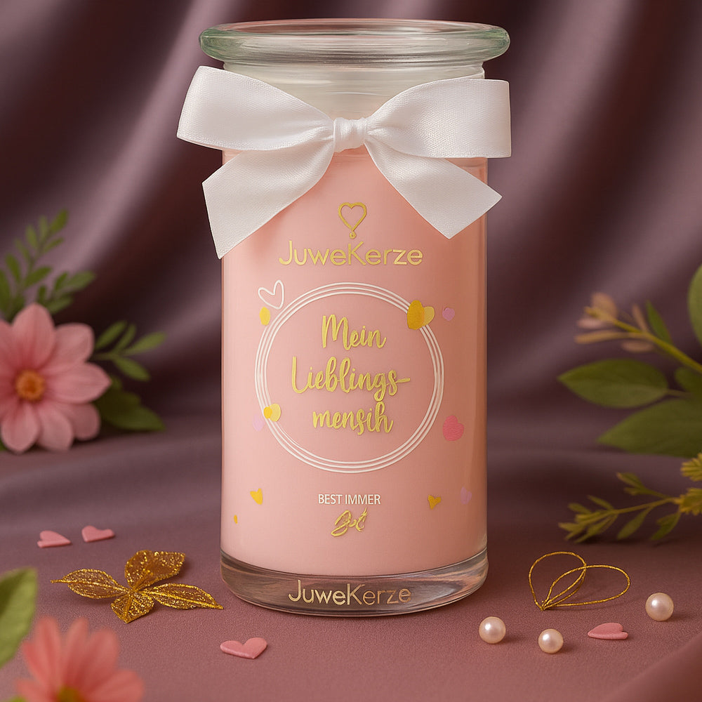 Juwelkerze - Duftkerze mit Schmuck (Halskette)